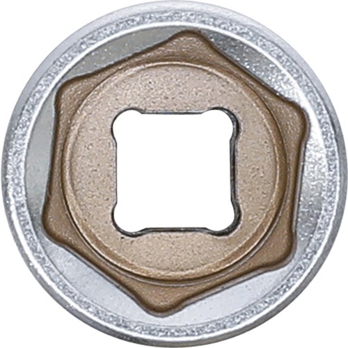 BGS Steckschlüssel-Einsatz Sechskant, tief | Antrieb Innenvierkant 6,3 mm (1/4"") | SW 14 mm