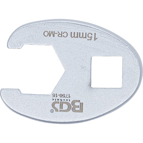 BGS Hahnenfußschlüssel | Antrieb Innenvierkant 10 mm (3/8"") | SW 15 mm
