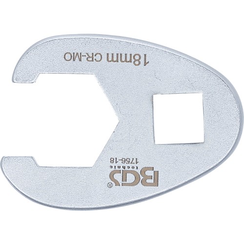 BGS Hahnenfußschlüssel | Antrieb Innenvierkant 10 mm (3/8"") | SW 18 mm