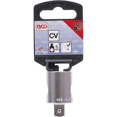 BGS Gleitgriff-Adapter für Verlängerungen | Abtrieb Außenvierkant 10 mm (3/8"")