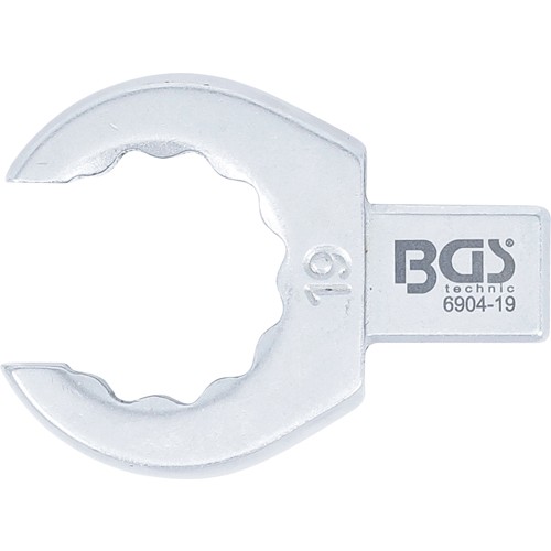 BGS Einsteck-Ringschlüssel | offen | 19 mm | Aufnahme 9 x 12 mm