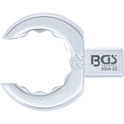 BGS Einsteck-Ringschlüssel | offen | 22 mm | Aufnahme 9 x 12 mm