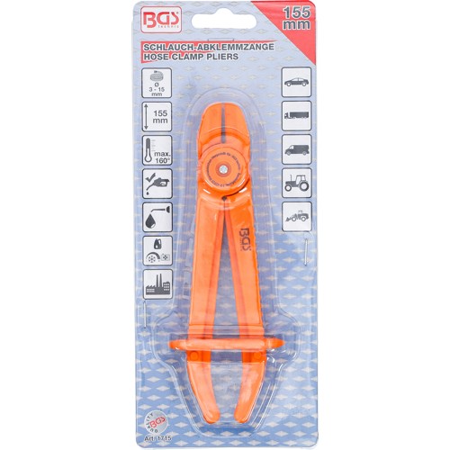 BGS Schlauch-Abklemmzange | 155 mm