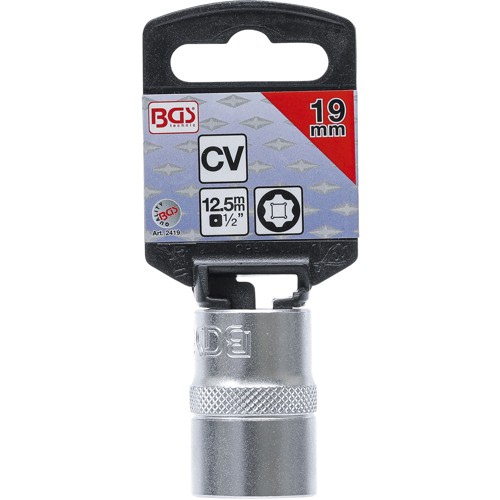 BGS Steckschlüssel-Einsatz Super Lock | Antrieb Innenvierkant 12,5 mm (1/2"") | SW 19 mm