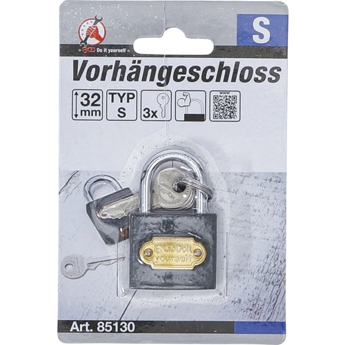 BGS Vorhängeschloss | Typ S | 32 mm