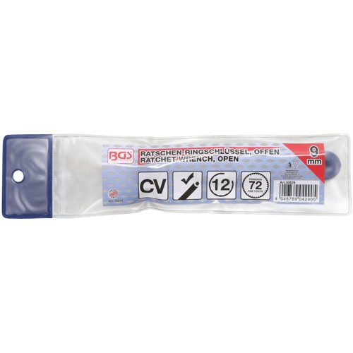BGS Ratschen-Ringschlüssel, offen | SW 9 mm