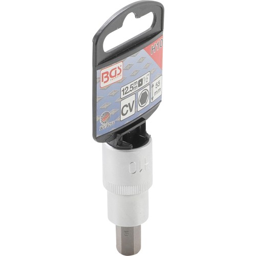BGS Bit-Einsatz | Antrieb Innenvierkant 12,5 mm (1/2"") | Innensechskant 10 mm