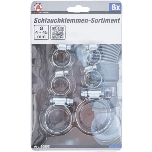 BGS Schlauchklemmen-Sortiment | Ø 4 - 45 mm | 6-tlg.
