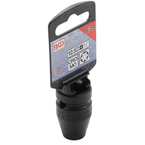 BGS Kraft-Steckschlüssel-Einsatz E-Profil | Antrieb Innenvierkant 12,5 mm (1/2"") | SW E14
