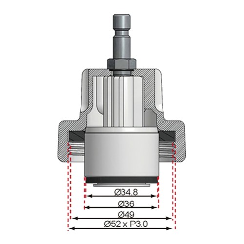 BGS Adapter Nr. 12 für Art. 8027, 8098 | für Ford Mondeo, Land Rover, Opel, Ssangyong