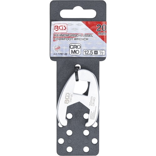 BGS Hahnenfußschlüssel | Antrieb Innenvierkant 12,5 mm (1/2"") | SW 20 mm
