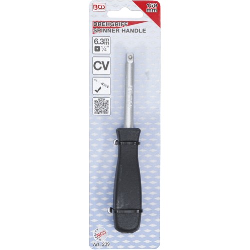 BGS Drehgriff | Abtrieb Außenvierkant 6,3 mm (1/4"") | 150 mm
