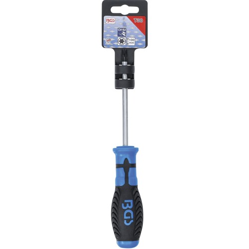 BGS Schraubendreher | T-Profil (für Torx) T30 | Klingenlänge 100 mm