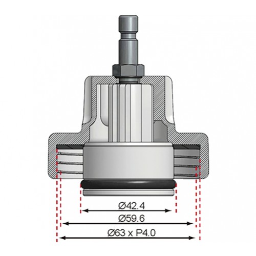 BGS Adapter Nr. 13 für Art. 8027, 8098 | für Chrysler, Mercedes-Benz
