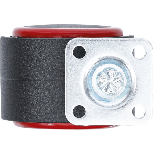 BGS Lenk-Doppelrolle | rot/schwarz | 50 mm