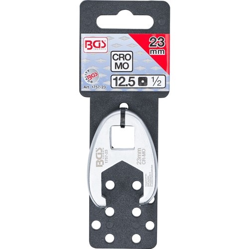 BGS Hahnenfußschlüssel | Antrieb Innenvierkant 12,5 mm (1/2"") | SW 23 mm