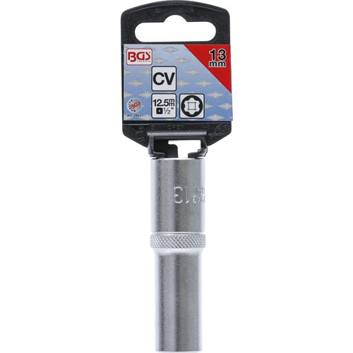 BGS Steckschlüssel-Einsatz Super Lock, tief | Antrieb Innenvierkant 12,5 mm (1/2"") | SW 13 mm