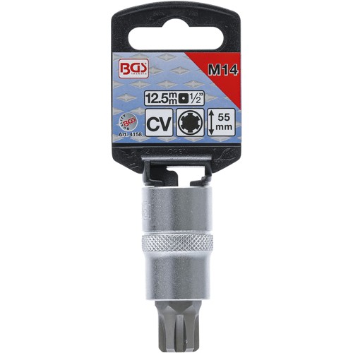 BGS Bit-Einsatz | Antrieb Innenvierkant 12,5 mm (1/2"") | Keil-Profil (für RIBE) M14