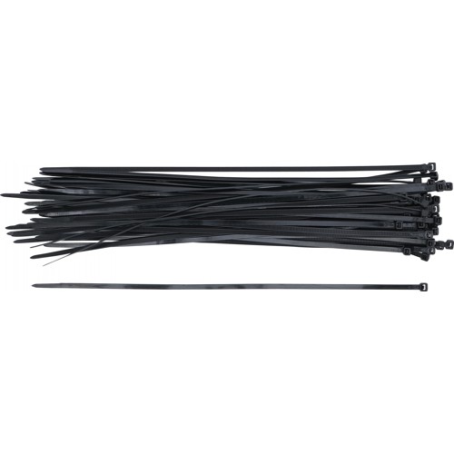 BGS Kabelbinder-Sortiment | schwarz | 4,5 x 350 mm | 50-tlg.