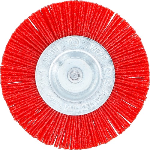 BGS Nylonbürste | 100 mm | 6 mm Schaft
