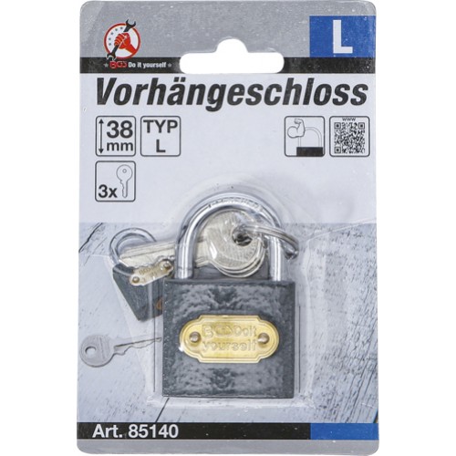 BGS Vorhängeschloss | Typ L | 38 mm