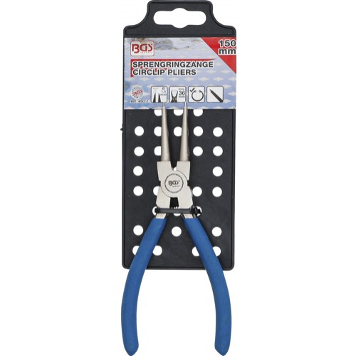 BGS Sprengringzange | gerade | für Innensprengringe | 150 mm