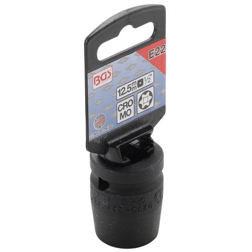BGS Kraft-Steckschlüssel-Einsatz E-Profil | Antrieb Innenvierkant 12,5 mm (1/2"") | SW E20