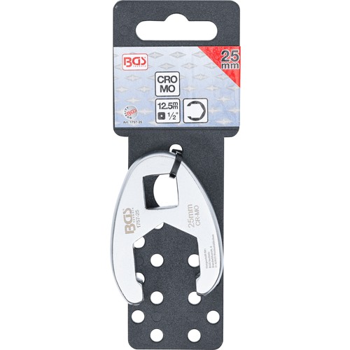 BGS Hahnenfußschlüssel | Antrieb Innenvierkant 12,5 mm (1/2"") | SW 25 mm