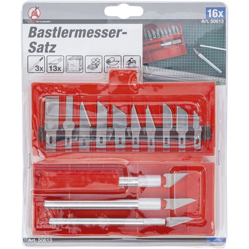 BGS Bastlermesser-Satz | 16-tlg.