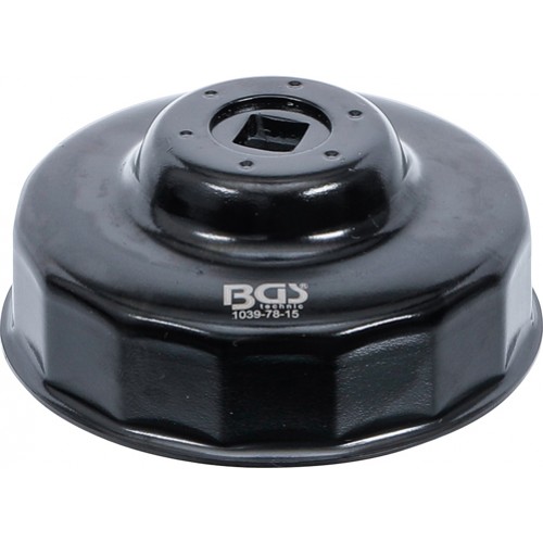 BGS Ölfilterschlüssel | 15-kant | Ø 78 mm | für Ford, Nissan, Toyota