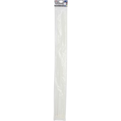 BGS Kabelbinder-Sortiment | weiß | 8,0 x 800 mm | 10-tlg.
