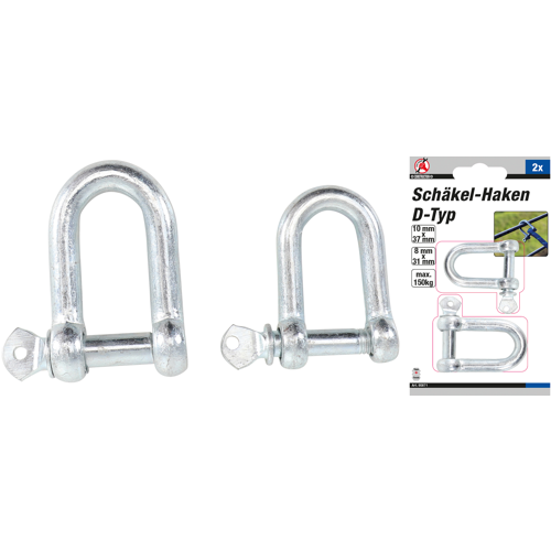 BGS Schäkel-Satz | D-Typ | 2-tlg.