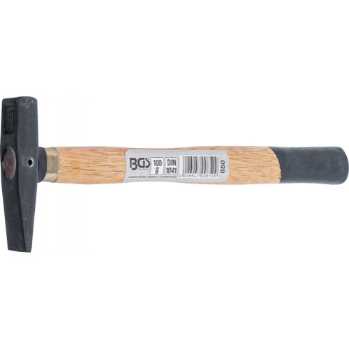 BGS Schlosserhammer | Holz-Stiel | DIN 1041 | 100 g