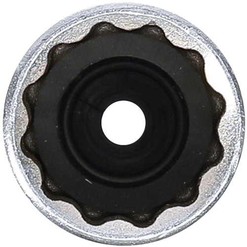 BGS Zündkerzen-Einsatz mit Haltegummi, Zwölfkant, lang | Antrieb Innenvierkant 10 mm (3/8"") | SW 16 mm