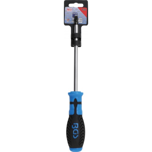 BGS Schraubendreher | T-Profil (für Torx) mit Bohrung T40 | Klingenlänge 150 mm