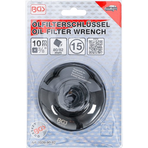 BGS Ölfilterschlüssel | 15-kant | Ø 80 - 82 mm | für Honda, Mazda, Nissan, Subaru, Toyota