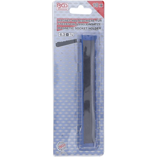BGS Halteschiene für Steckschlüssel-Einsätze | magnetisch | für Antrieb 6,3 mm (1/4"")