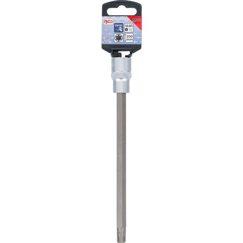 BGS Bit-Einsatz | Länge 200 mm | Antrieb Innenvierkant 12,5 mm (1/2"") | Keil-Profil (für RIBE) M10