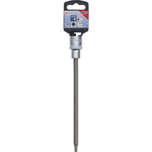 BGS Bit-Einsatz | Länge 200 mm | Antrieb Innenvierkant 12,5 mm (1/2"") | Innensechskant 5 mm