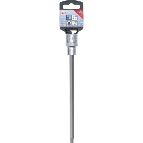 BGS Bit-Einsatz | Länge 200 mm | Antrieb Innenvierkant 12,5 mm (1/2"") | T-Profil (für Torx) T50