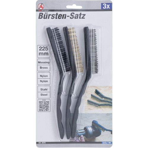 BGS Bürsten-Satz | 225 mm | 3-tlg.