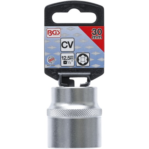 BGS Steckschlüssel-Einsatz Super Lock | Antrieb Innenvierkant 12,5 mm (1/2"") | SW 30 mm