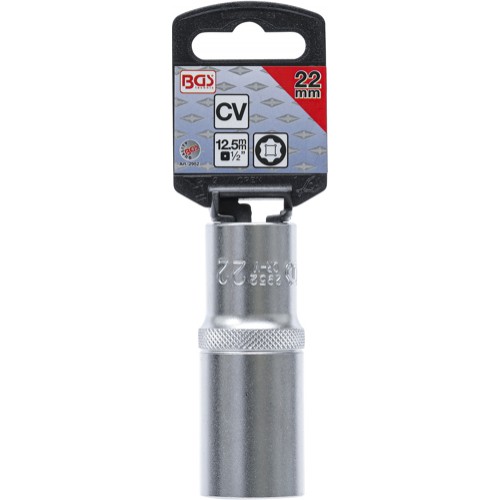 BGS Steckschlüssel-Einsatz Super Lock, tief | Antrieb Innenvierkant 12,5 mm (1/2"") | SW 22 mm