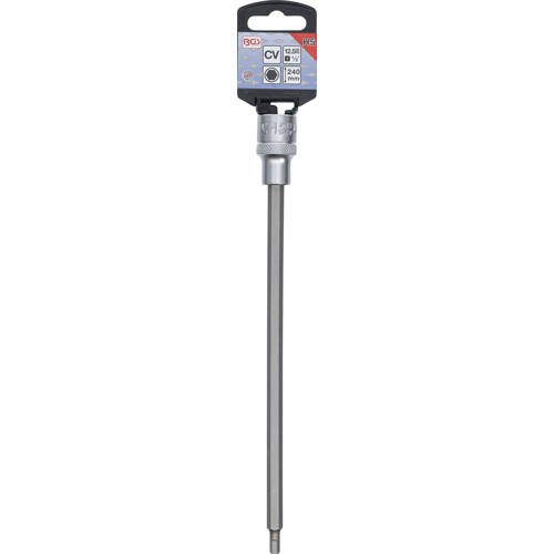 BGS Bit-Einsatz | Länge 240 mm | Antrieb Innenvierkant 12,5 mm (1/2"") | Innensechskant 5 mm