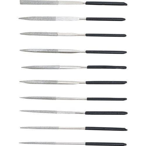 BGS Diamantfeilen-Satz | gerade | 140 x 3 mm | 10-tlg.