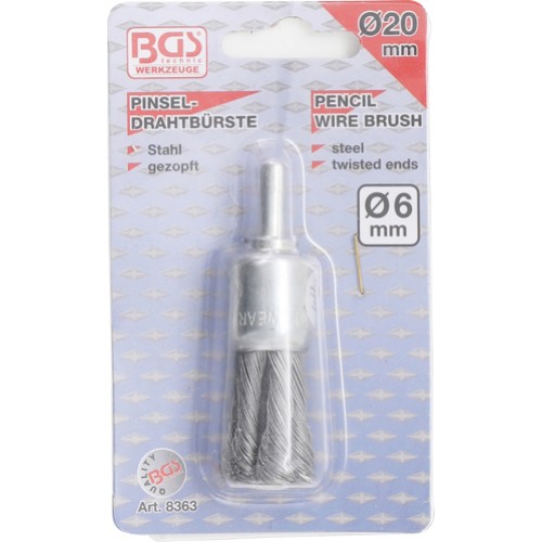BGS Pinsel-Drahtbürste | 20 mm
