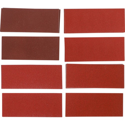 BGS Schleifblatt-Satz für Schwingschleifer / Handschleifer | 93 x 230 mm | K 60 - 180 | 25-tlg.