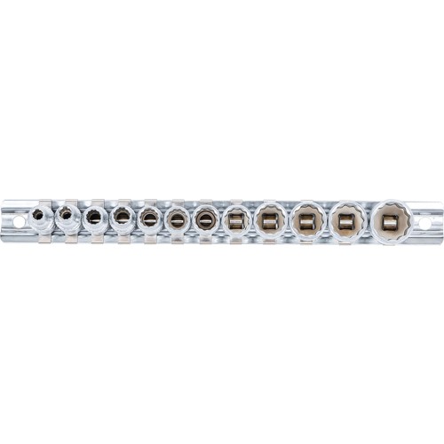 BGS Steckschlüssel-Einsatz-Satz Zwölfkant | Antrieb Innenvierkant 6,3 mm (1/4"") | Zollgrößen | 12-tlg.