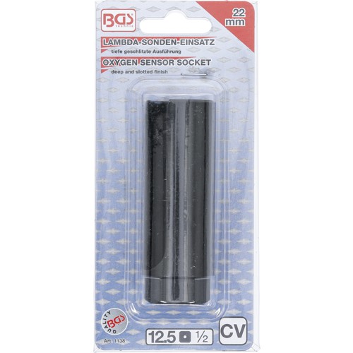 BGS Lambdasonden-Einsatz | Antrieb Innenvierkant 12,5 mm (1/2"") | SW 22 mm