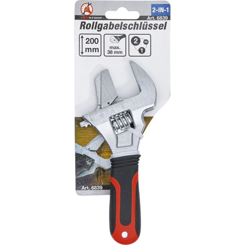 BGS Rollgabelschlüssel mit Kunststoff-Softgriff | SW max. 38 mm